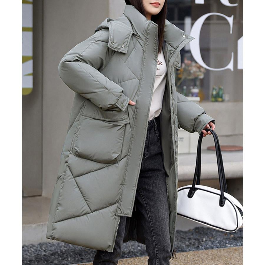 フェイクダウンコート ロング 中綿コード フェイクダウンコート ロング 中綿コード