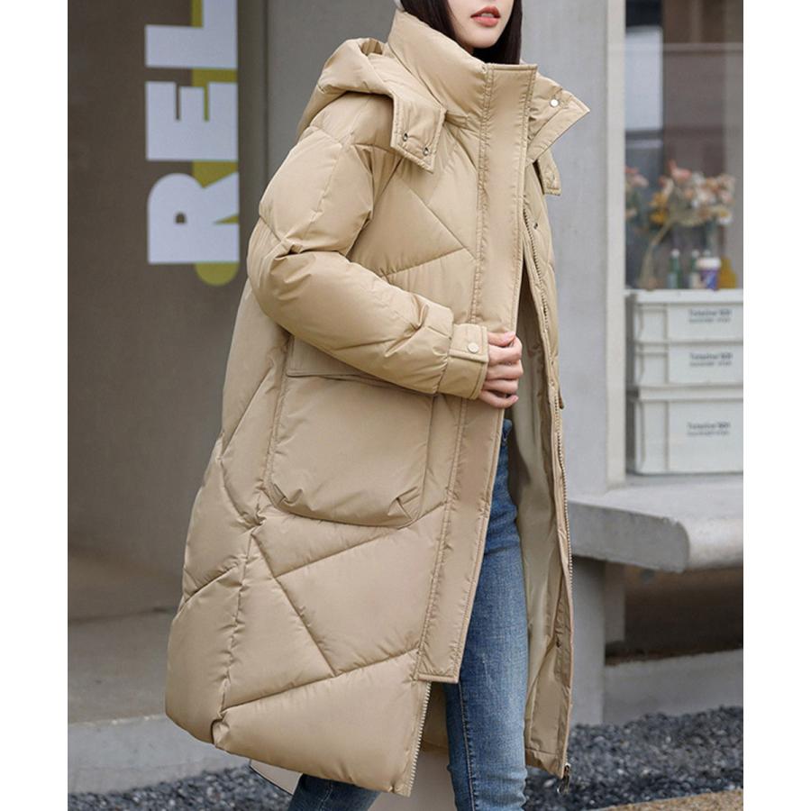 フェイクダウンコート ロング 中綿コード フェイクダウンコート ロング 中綿コード