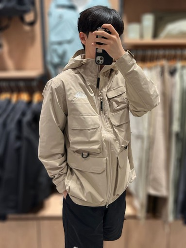 MS STORAGE WP JACKET NJ2HQ56 マウンテンパーカー マウンテン ウィンドブレーカー 防寒 防水 速乾 透湿 ドライベント メンズ レディース 新作 フード付き 韓国 ミドル