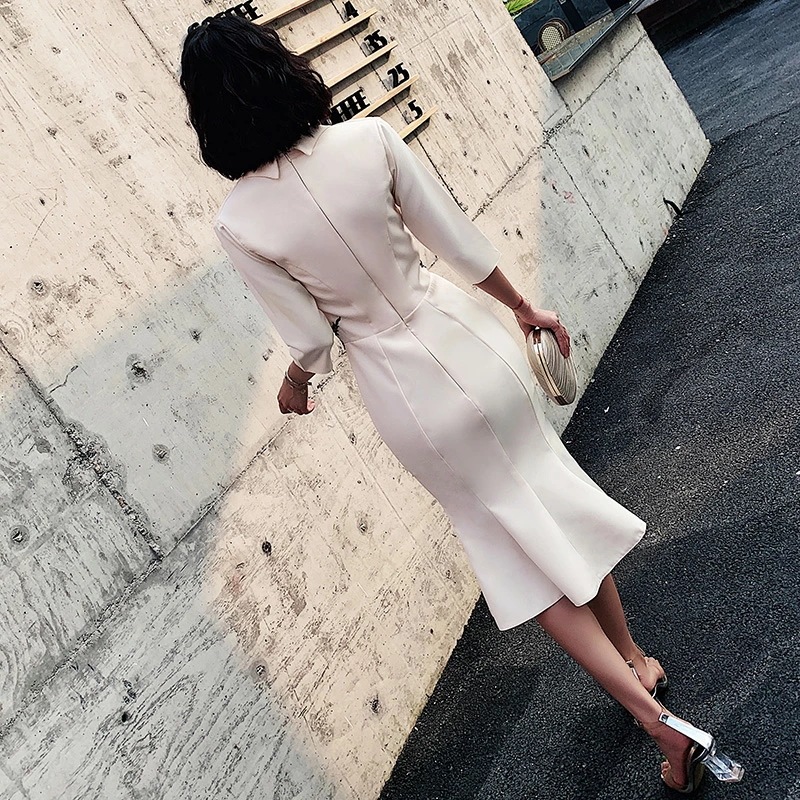 【急速出荷 2025年新作】韓国パーティードレス ワンピース ドレス 可愛い 無地　花柄 カシュクール　Vネック 春　夏　秋　五分袖　ひざ下丈　ミモレ丈　ミディ丈 オルチャン お呼ばれ ゲスト 二次会