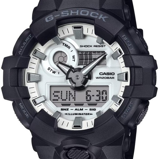 アナデジモデル メンズ腕時計 Black and brilliant white(国内正規品)GA-700WD-1AJF アナデジモデル メンズ腕時計 Black and brilliant white(国内正規品)GA-700WD-1AJF