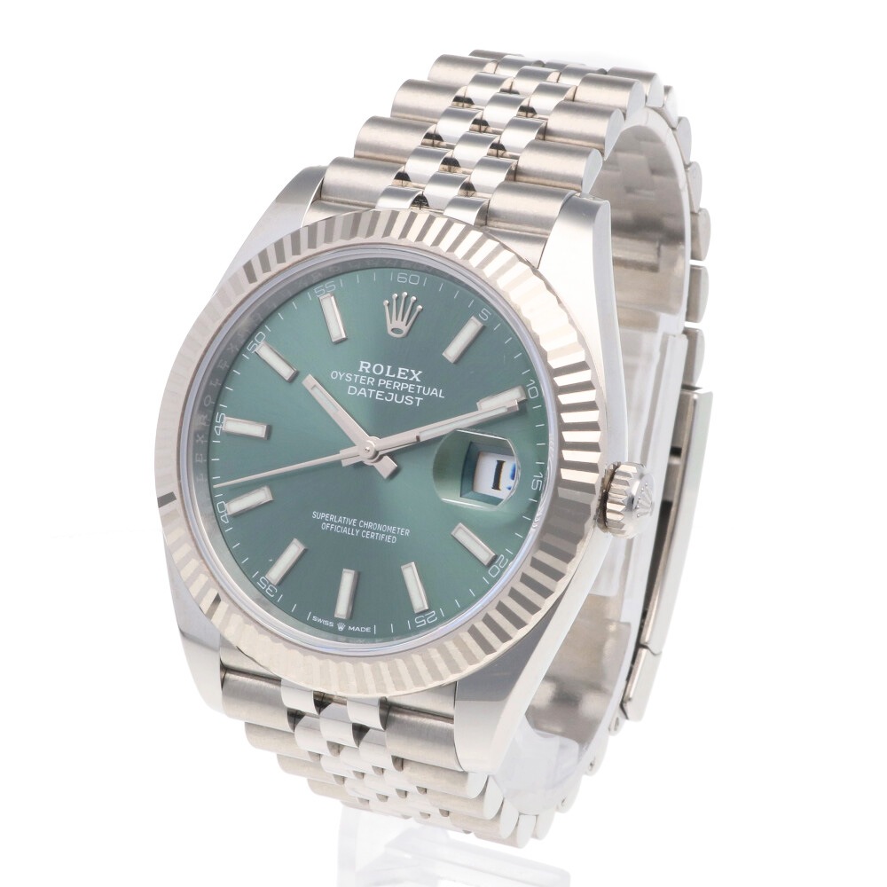 ロレックス デイトジャスト オイスターパーペチュアル 腕時計 ステンレススチール 126334 自動巻き 1年保証 ROLEX 中古 美品
