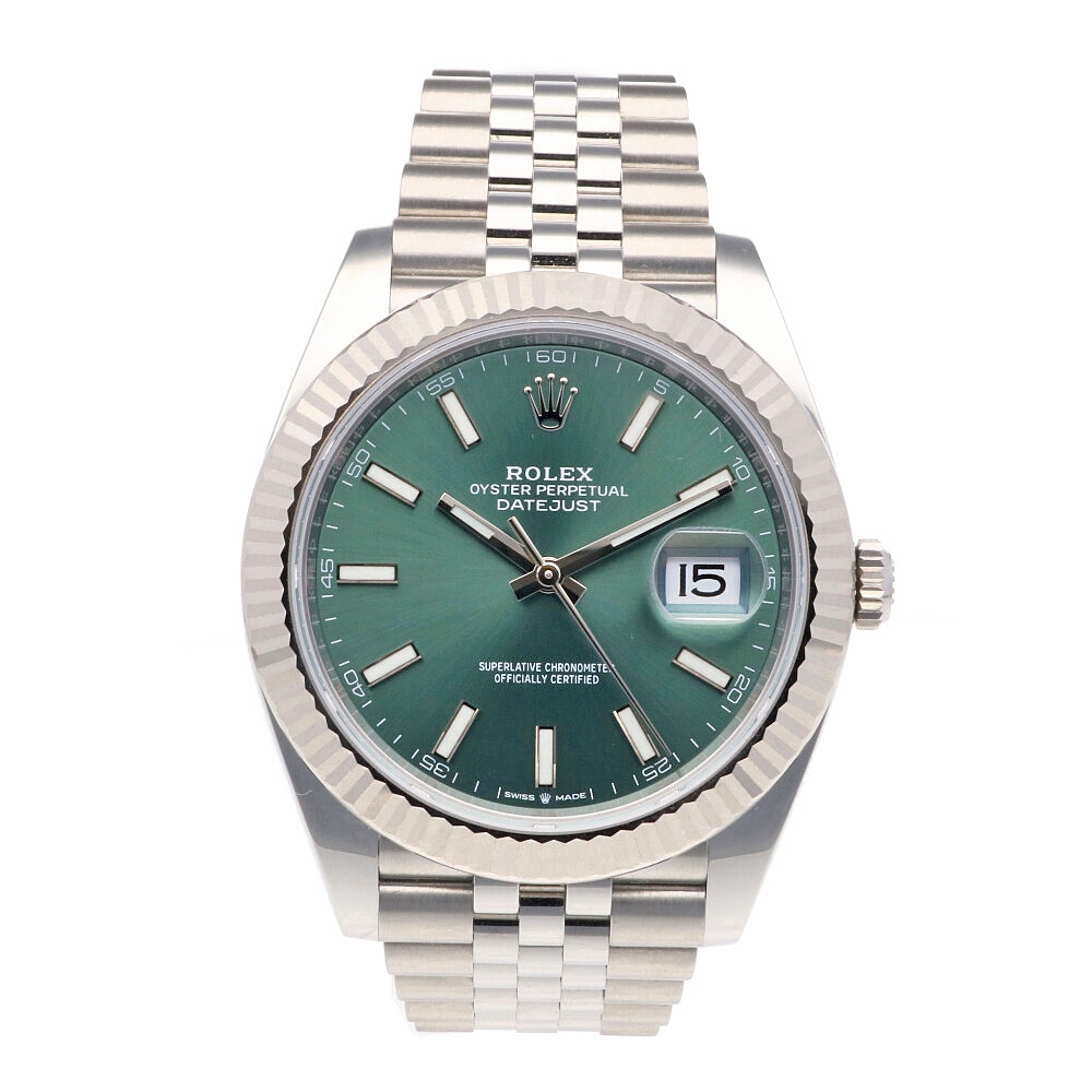 ロレックス デイトジャスト オイスターパーペチュアル 腕時計 ステンレススチール 126334 自動巻き 1年保証 ROLEX 中古 美品