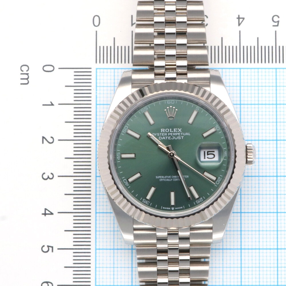 ロレックス デイトジャスト オイスターパーペチュアル 腕時計 ステンレススチール 126334 自動巻き 1年保証 ROLEX 中古 美品