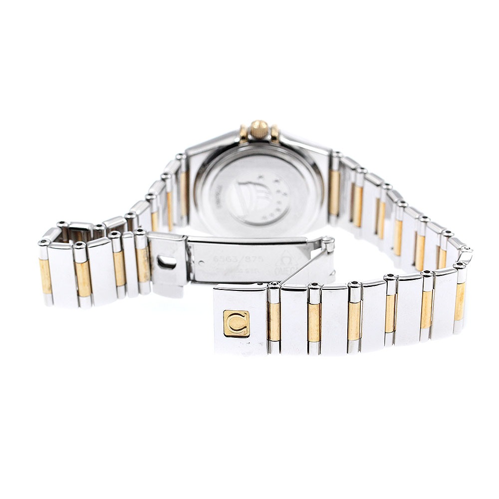 オメガ OMEGA 1365.71 コンステレーション SS/YG ダイヤベゼル クォーツ レディース 箱付き_889531【中古】
