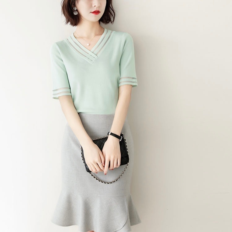 レディース トップス サマーセーター サマーニット 半袖 Vネック ハイウエスト 透け感 シースルー コンサバ かわいい 大人可愛い きれいめ シンプル 上品 おしゃれ レトロ こなれ感 ラフ レディース トップス サマーセーター サマーニット 半袖 Vネック ハイウエスト 透け感 シースルー コンサバ かわいい 大人可愛い きれいめ シンプル 上品 おしゃれ レトロ こなれ感 ラフ