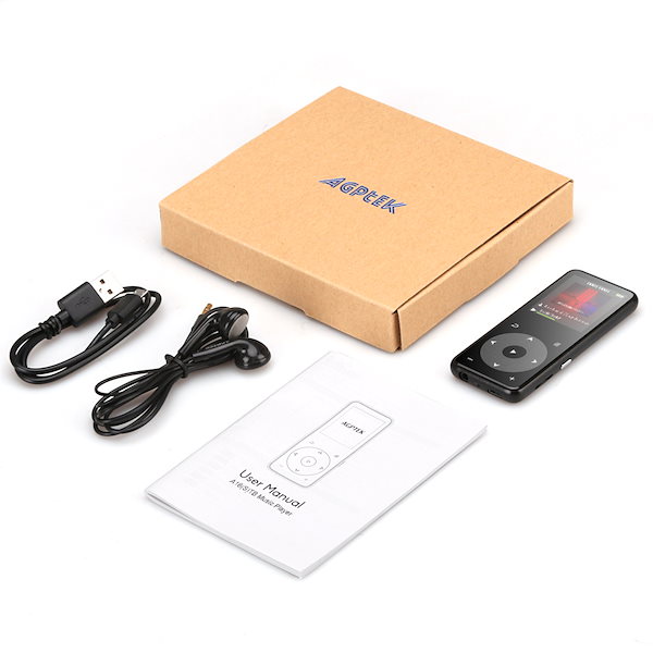 Qoo10] AGPTEK MP3プレーヤー blue
