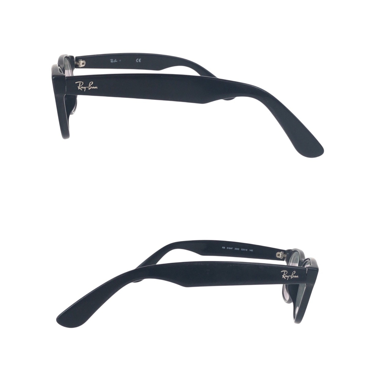 ブラック 黒 プラスチック RB 5184F 2000 5218 145 メガネフレーム メンズ 504495