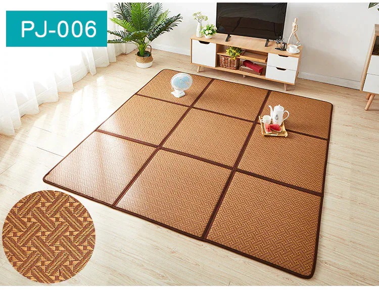 【20点セット】急速出荷13スタイル 折りたたみ可能 籐 あじろ 敷物 60*1cm ラグマット 厚手 カーペット厚さ1絨毯 室内 ラタン カーペットラグ 暑さ対策 熱中症対策 エアコン おすすめ ひ
