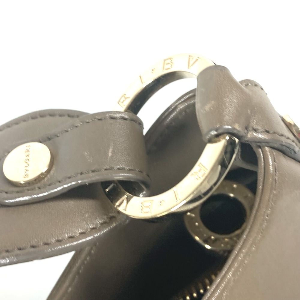 ショルダーバッグ ブルガリブルガリ ロゴ カバン 肩掛け レザー グレー ショルダーバッグ ブルガリブルガリ ロゴ カバン 肩掛け レザー グレー