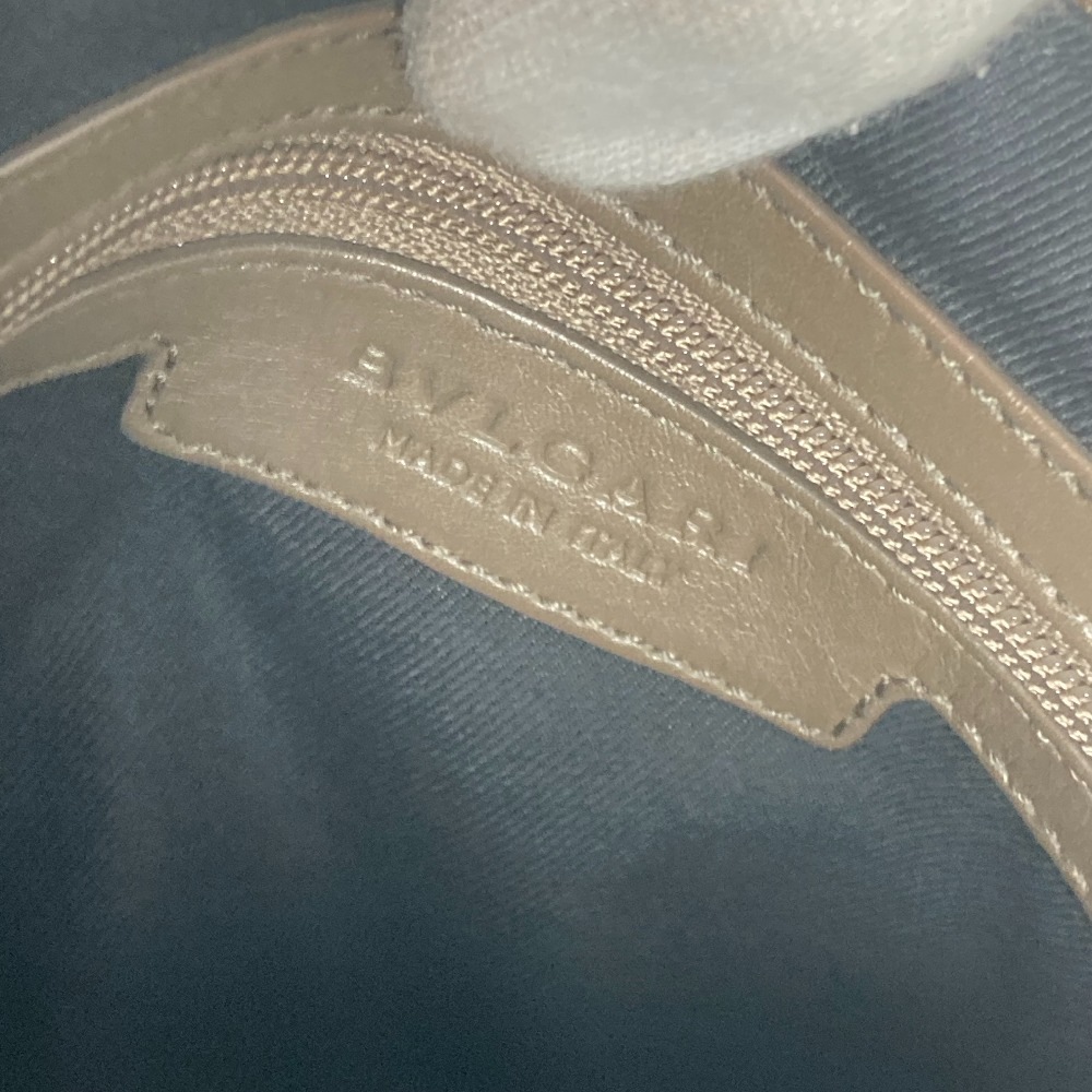 ショルダーバッグ ブルガリブルガリ ロゴ カバン 肩掛け レザー グレー ショルダーバッグ ブルガリブルガリ ロゴ カバン 肩掛け レザー グレー