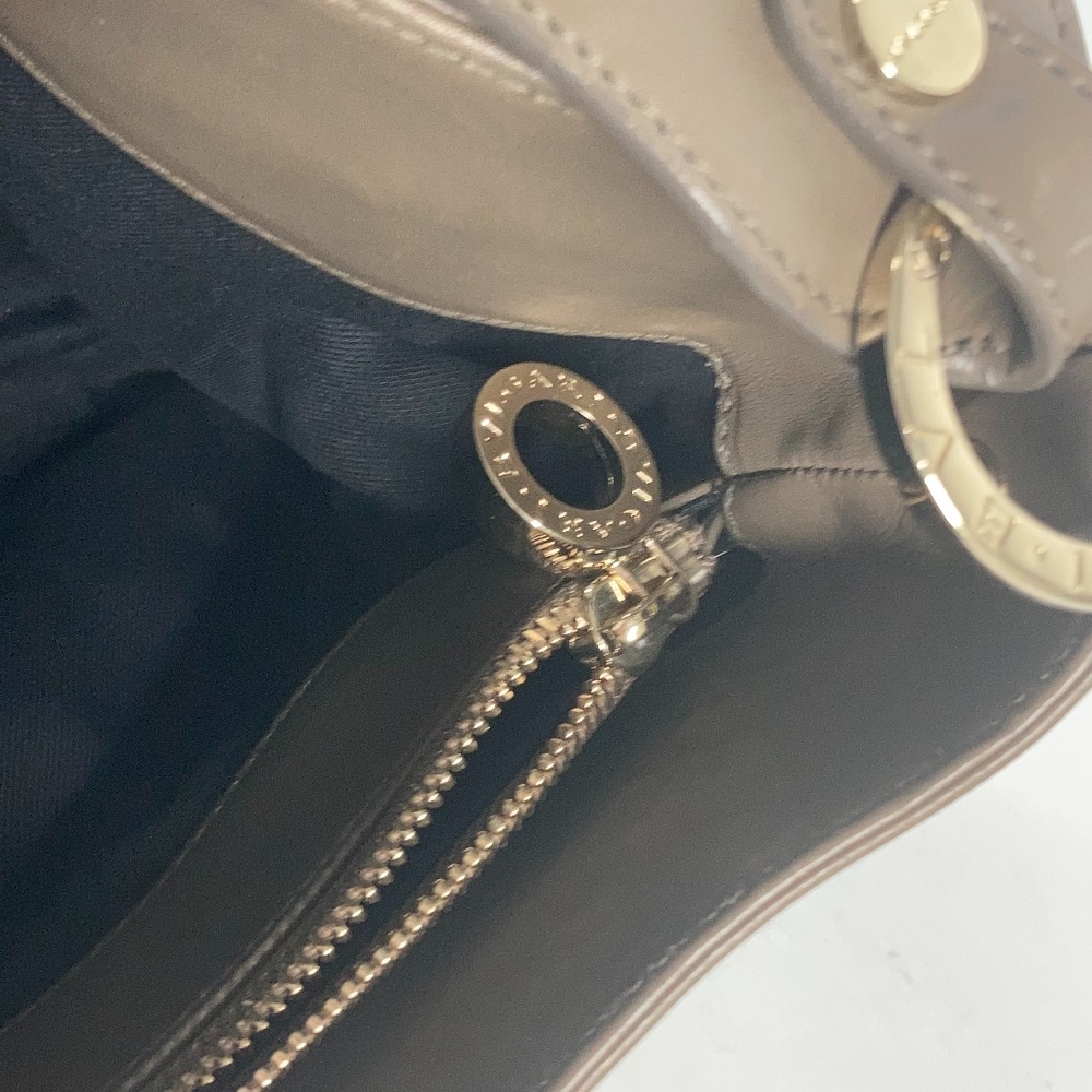 ショルダーバッグ ブルガリブルガリ ロゴ カバン 肩掛け レザー グレー ショルダーバッグ ブルガリブルガリ ロゴ カバン 肩掛け レザー グレー