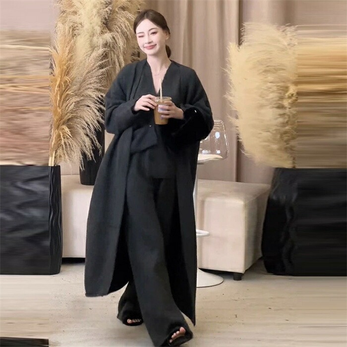 2点で13o円OFF!【激安SALE】ニット セットアップ レディース 秋冬 上下セット カジュアル 重ね着 3点セット 暖か ベスト ロングカーディガン 長袖 パンツ ワイドパンツ ニットパンツ ト 2点で13o円OFF!【激安SALE】ニット セットアップ レディース 秋冬 上下セット カジュアル 重ね着 3点セット 暖か ベスト ロングカーディガン 長袖 パンツ ワイドパンツ ニットパンツ ト