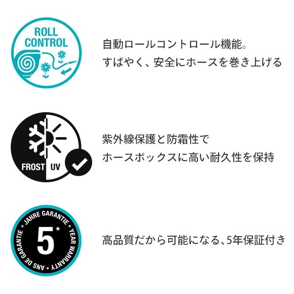 壁掛用 自動巻取り ホースボックス M/L 18620-20 970473501/18622-20 970473601 壁掛用 自動巻取り ホースボックス M/L 18620-20 970473501/18622-20 970473601