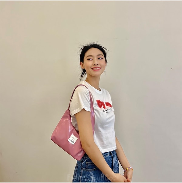 NEW Enamel Hobo ミニ ショルダーバッグ Qoo10 EMIS NEW Enamel Hobo ミニ シ