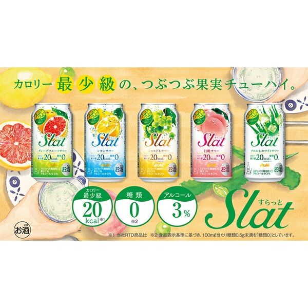 チューハイ サワー アサヒ Slat すらっと シャルドネサワー 350ml×3ケース/72本(072)『FSH』 チューハイ サワー アサヒ Slat すらっと シャルドネサワー 350ml×3ケース/72本(072)『FSH』