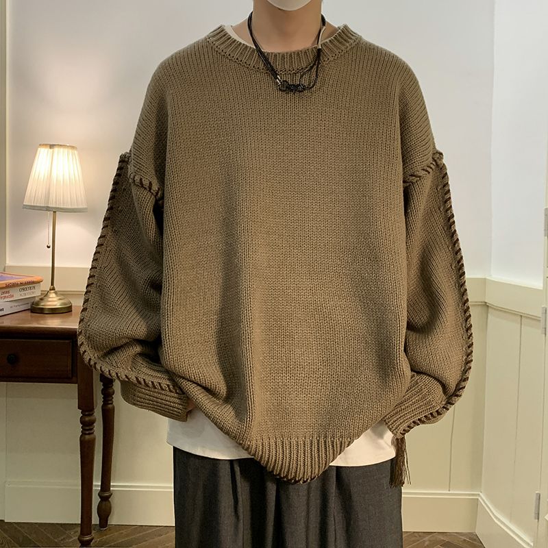 を1枚プレゼントカシミヤタッチ ベーシックニット ブラウス ブラウス ラウンドネックニットセーターインナーアンダーウェアニットカーディガンベーシックニットセーター着 韓国ファッション 秋冬