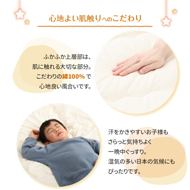 ファミリーマットレス敷布団シリーズ [ts120669] 敷布団＆マットレスセット 幅280cm 厚さ15cm アイボリー