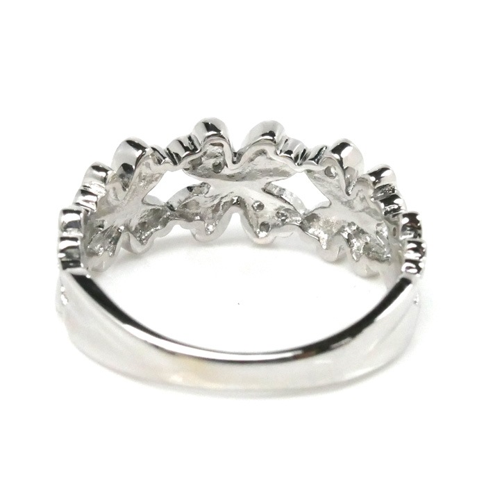 Folli Follie フォリフォリ K18WG ホワイトゴールド クローバー リング・指輪 ダイヤモンド0.07ct 10号 3.5g レディース 中古 美品 Folli Follie フォリフォリ K18WG ホワイトゴールド クローバー リング・指輪 ダイヤモンド0.07ct 10号 3.5g レディース 中古 美品