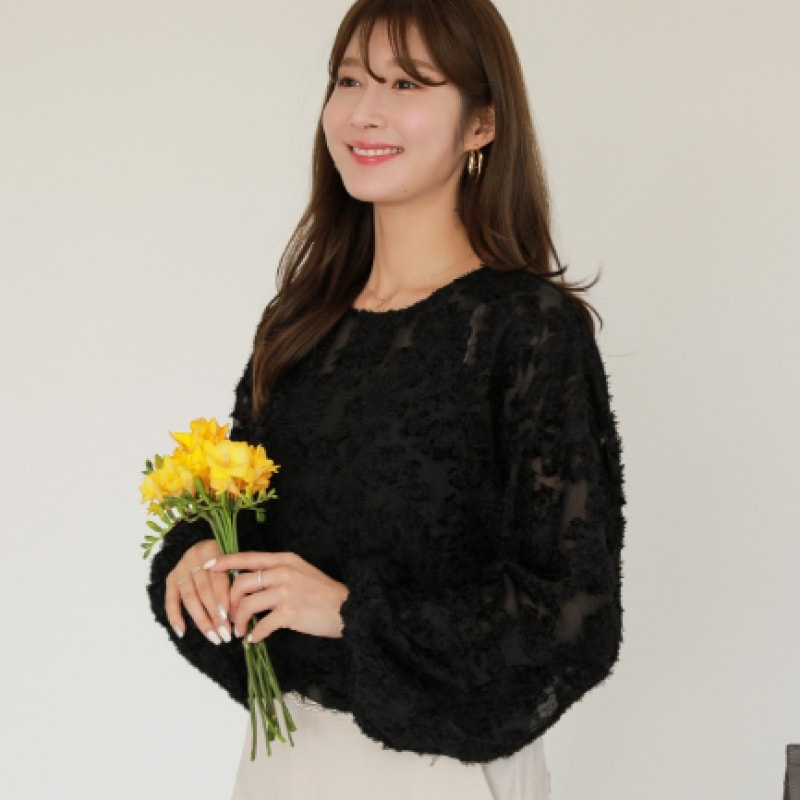 Click & Funny Nelsh バーンアウトブラウス agenciaidee.com