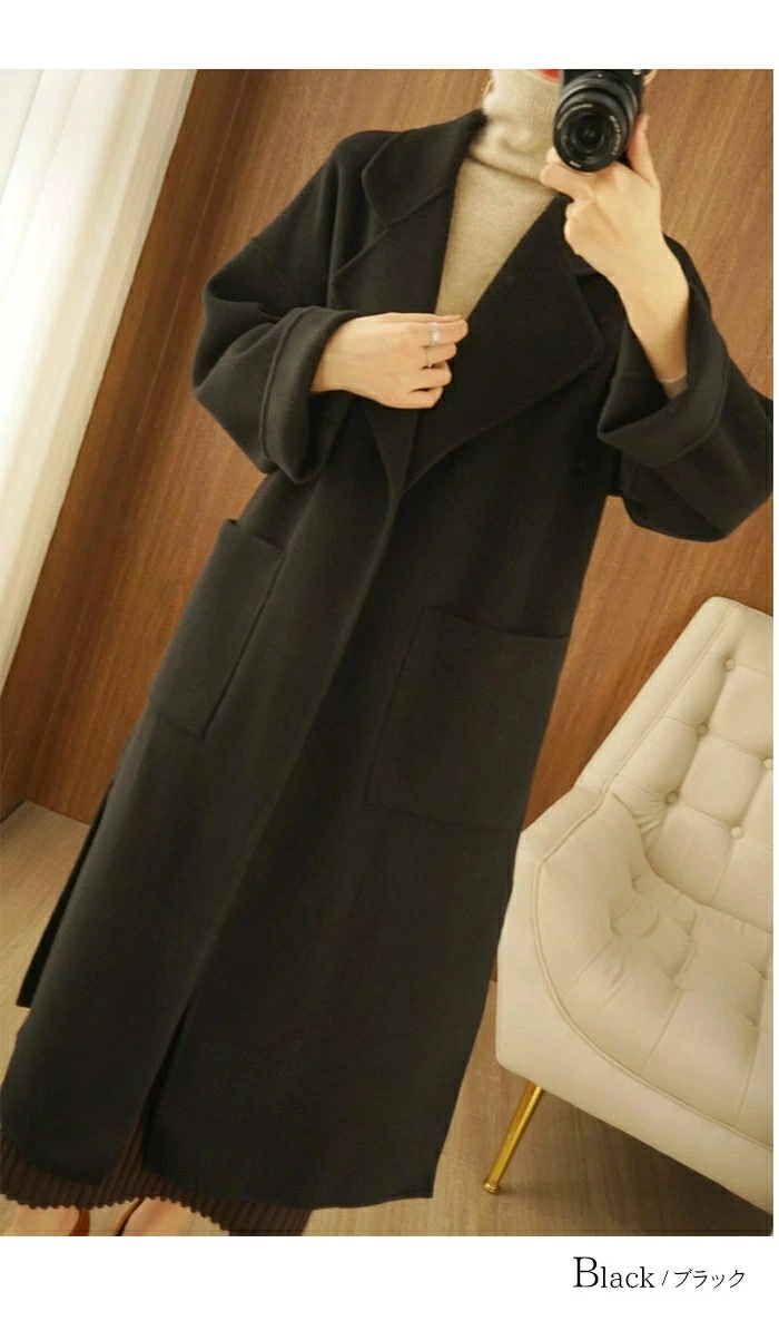 ダブルフェイス ロングコート ウール100% チェスターコート ウールコート レディース 厚手 ゆったり ロングチェスターコート フォーマルコート ブラックフォーマルコート アウター ラップコート コ ダブルフェイス ロングコート ウール100% チェスターコート ウールコート レディース 厚手 ゆったり ロングチェスターコート フォーマルコート ブラックフォーマルコート アウター ラップコート コ