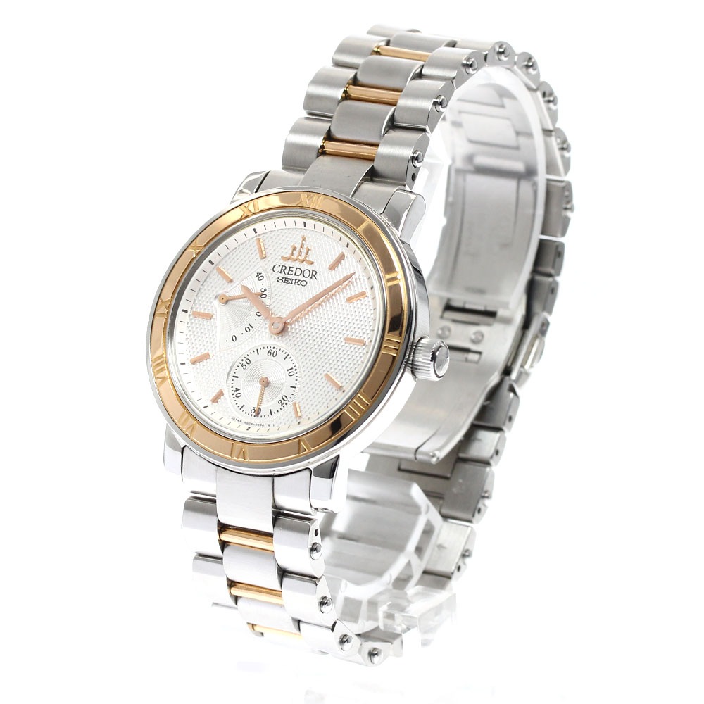 セイコー SEIKO GCAY992/4S79-0020 クレドール パワーリザーブ 手巻き メンズ 美品 保証書付き_901389【中古】