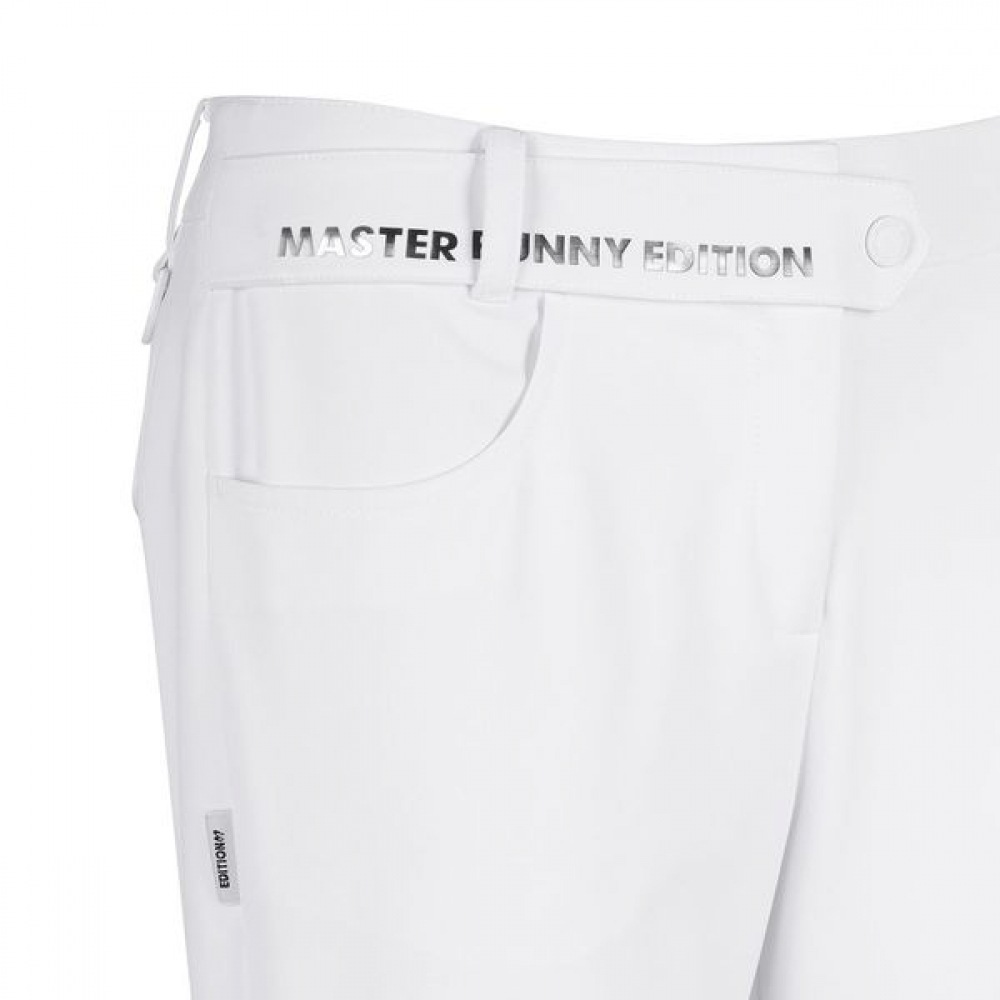 [マスターバニー] レディースロゴストラップブーツカットパンツ