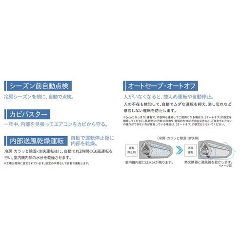 【無料長期保証】日立 エアコン 20畳 凍結洗浄除菌ヒートプラス ファンお掃除ロボ 内部送風乾燥運転 白くまくんYFシリーズ RAS-YF6326D 2026年モデル_5