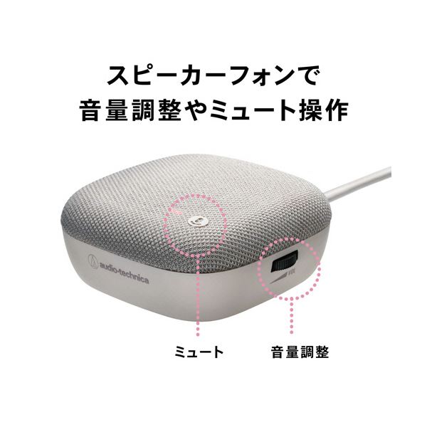 オーディオテクニカサスティナブル素材 USBスピーカーフォン AT-CSP1 1台