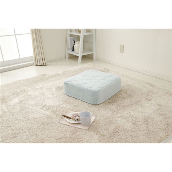 大人かわいい低反発クッション スクエアタイプ ブルー 大人かわいい低反発クッション スクエアタイプ ブルー