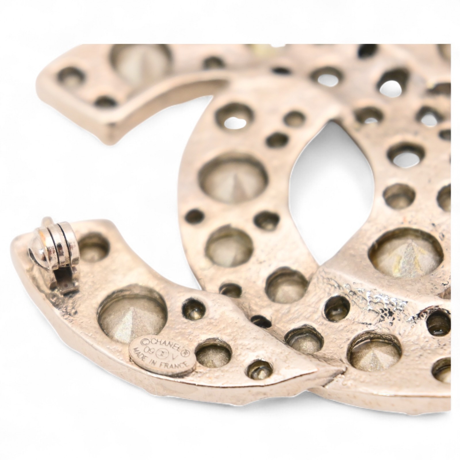 シャネル ブローチ ラインストーン ココマーク Aランク ch0145dd シャネル ブローチ ラインストーン ココマーク Aランク ch0145dd