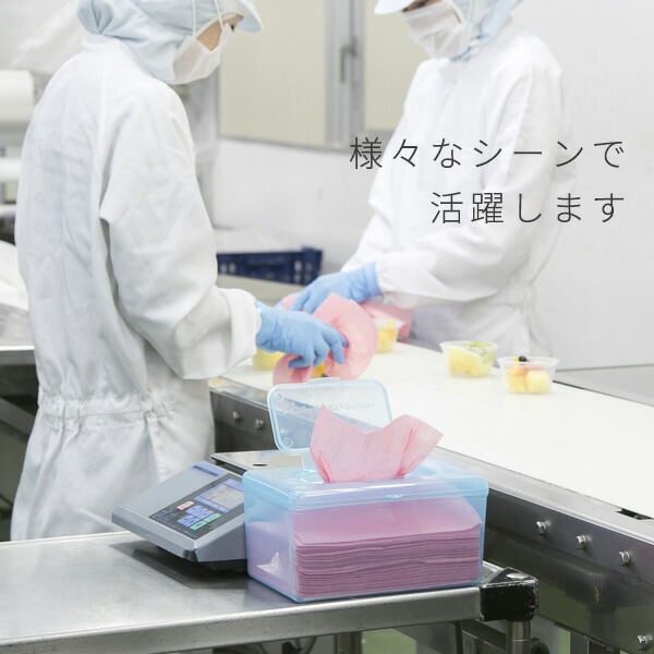 ハイジェネ ピンク ハンディワイパー 100枚×16パック(1600枚) 62101 ピンク ハイジェネ ピンク ハンディワイパー 100枚×16パック(1600枚) 62101 ピンク