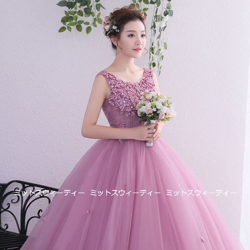 ステージ衣装 プリンセスラインドレス 演奏会用ドレス カラードレス パープル フラワー 演出 舞台衣 ステージ衣装 プリンセスラインドレス 演奏会用ドレス カラードレス パープル フラワー 演出 舞台衣