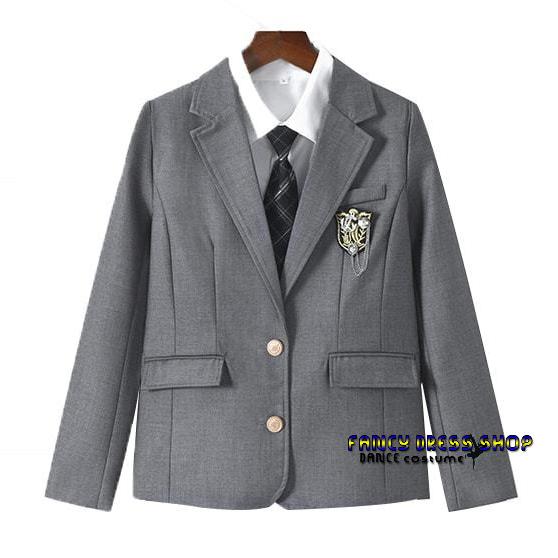 【制服標準装備】ブレザー 黒 紺 ジャケット 女の子 長袖 スーツ 卒業式 女の子 制服 女子 ジャケット 卒服 入学式 通学 ブレザー 長袖 中学生 女子高生 JK 学園祭 発表会 150 1