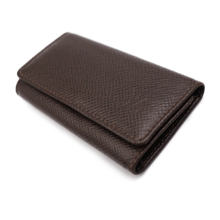 美品 LOUIS VUITTON ルイ ヴィトン キーケース M30528 ミュルティクレ4 タイガ グリズリ シルバー金具 4連 ビトン 本物保証 中古