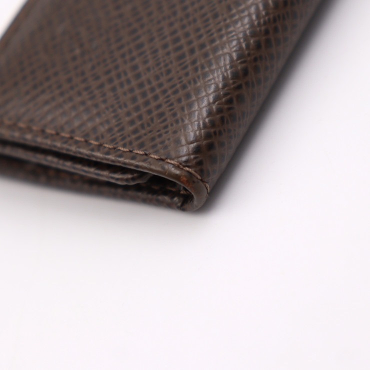 美品 LOUIS VUITTON ルイ ヴィトン キーケース M30528 ミュルティクレ4 タイガ グリズリ シルバー金具 4連 ビトン 本物保証 中古