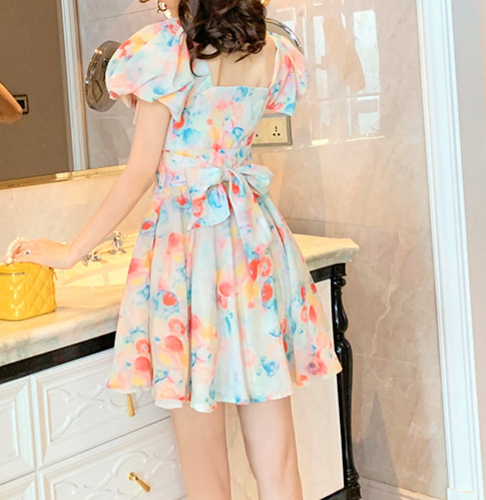 ワンピース 上着 人気 おすすめ おしゃれ お洒落 激安 安い プチプラ 半袖 スクエアネック ボリュームスカート ふわふわ パフスリーブ ふんわり 膝丈 ミニスカート 柄 プリント lon ワンピース 上着 人気 おすすめ おしゃれ お洒落 激安 安い プチプラ 半袖 スクエアネック ボリュームスカート ふわふわ パフスリーブ ふんわり 膝丈 ミニスカート 柄 プリント lon