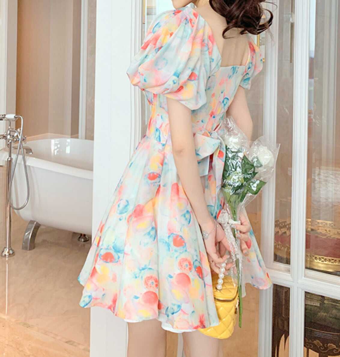 ワンピース 上着 人気 おすすめ おしゃれ お洒落 激安 安い プチプラ 半袖 スクエアネック ボリュームスカート ふわふわ パフスリーブ ふんわり 膝丈 ミニスカート 柄 プリント lon ワンピース 上着 人気 おすすめ おしゃれ お洒落 激安 安い プチプラ 半袖 スクエアネック ボリュームスカート ふわふわ パフスリーブ ふんわり 膝丈 ミニスカート 柄 プリント lon