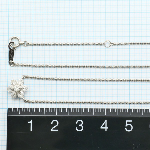 PT900 プラチナ PT850 ネックレス ダイヤ 0.50 約41cm ジュエリー 中古