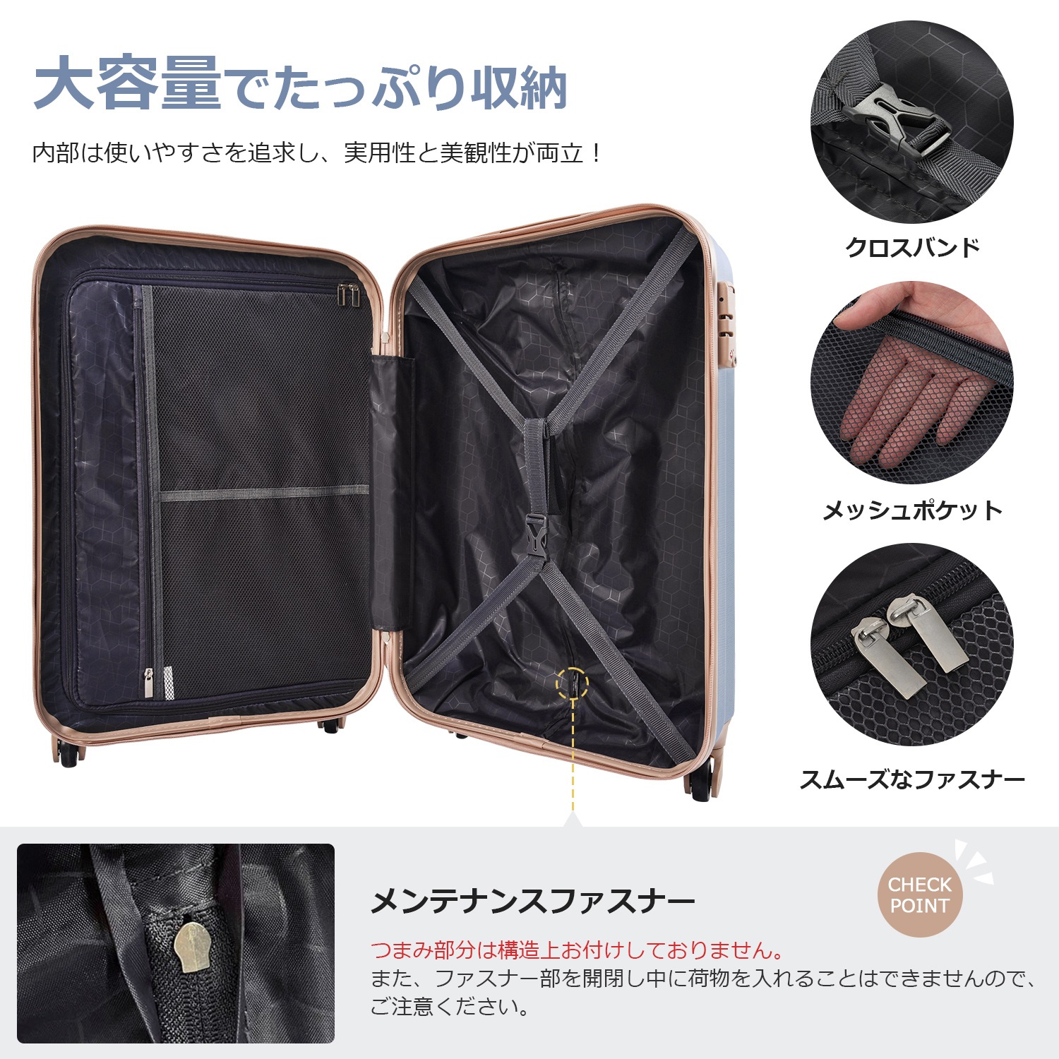 【国内即発送】キャリーケース Sサイズ スーツケース USB充電ポート付き カップホルダー付き キャリーバッグ スーツケース 2日 3日 小型 TSAロック搭載 おしゃれ