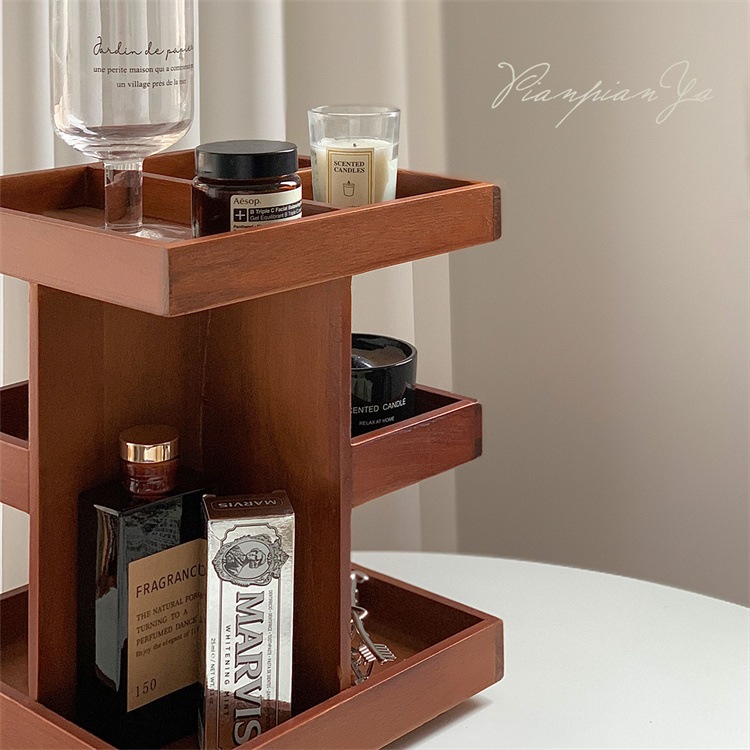 早い者勝ち 小物収納 360回転可能 レトロ 化粧品収納ケーススキンケア用品 木質 段積み整理 化粧台 新品 卓上収納ケース 早い者勝ち 小物収納 360回転可能 レトロ 化粧品収納ケーススキンケア用品 木質 段積み整理 化粧台 新品 卓上収納ケース