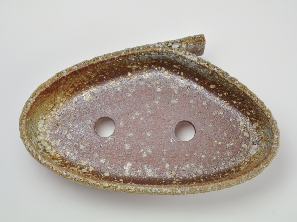 【盆栽鉢】寄せ植え鉢 茶窯変コンポート 11号【穴有り】幅33cm奥行21cm高さ9cm