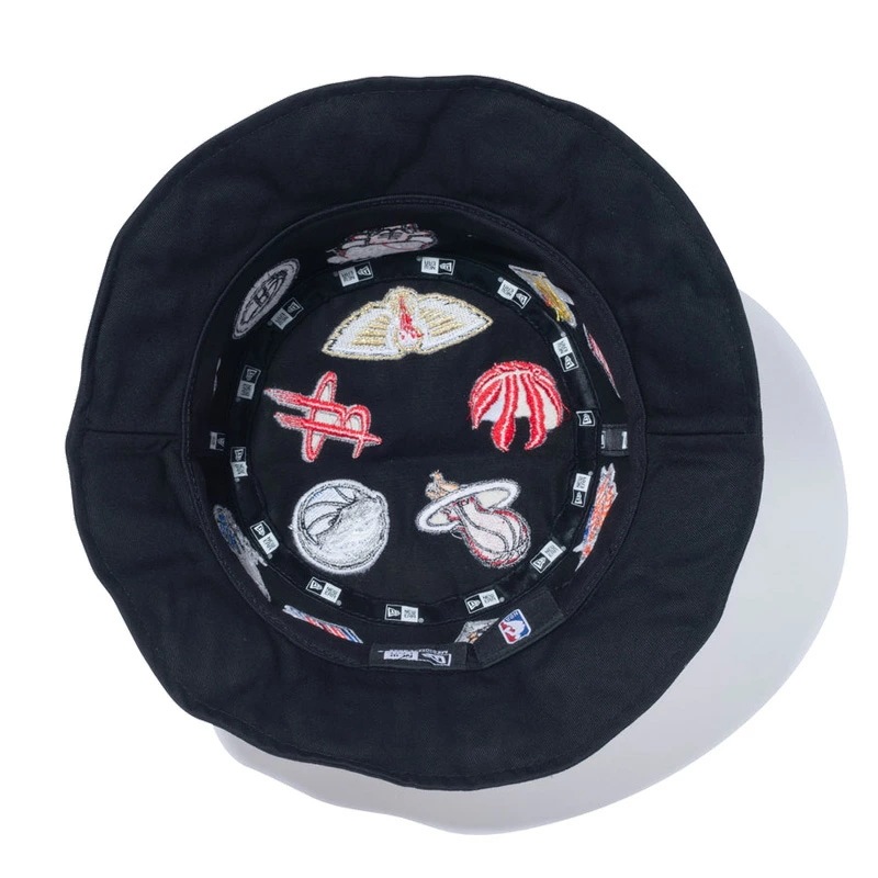ニュー エラ NEW ERA バケット01 Team Logo Allover NBA ブラック バケットハット 帽子 ニュー エラ NEW ERA バケット01 Team Logo Allover NBA ブラック バケットハット 帽子