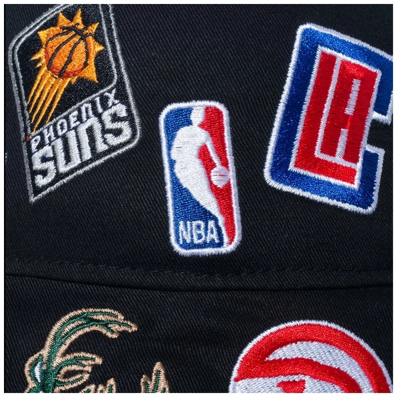 ニュー エラ NEW ERA バケット01 Team Logo Allover NBA ブラック バケットハット 帽子 ニュー エラ NEW ERA バケット01 Team Logo Allover NBA ブラック バケットハット 帽子