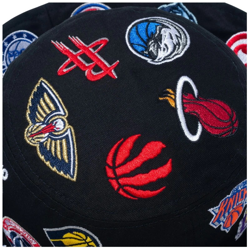 ニュー エラ NEW ERA バケット01 Team Logo Allover NBA ブラック バケットハット 帽子 ニュー エラ NEW ERA バケット01 Team Logo Allover NBA ブラック バケットハット 帽子