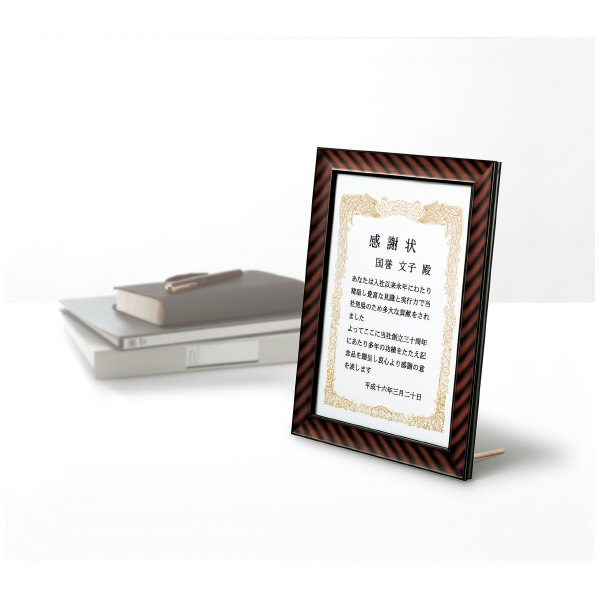 （まとめ買い）額縁 金ラック 軽量タイプ/スタンド付き 規格A4 カ-ERA4 [x3]