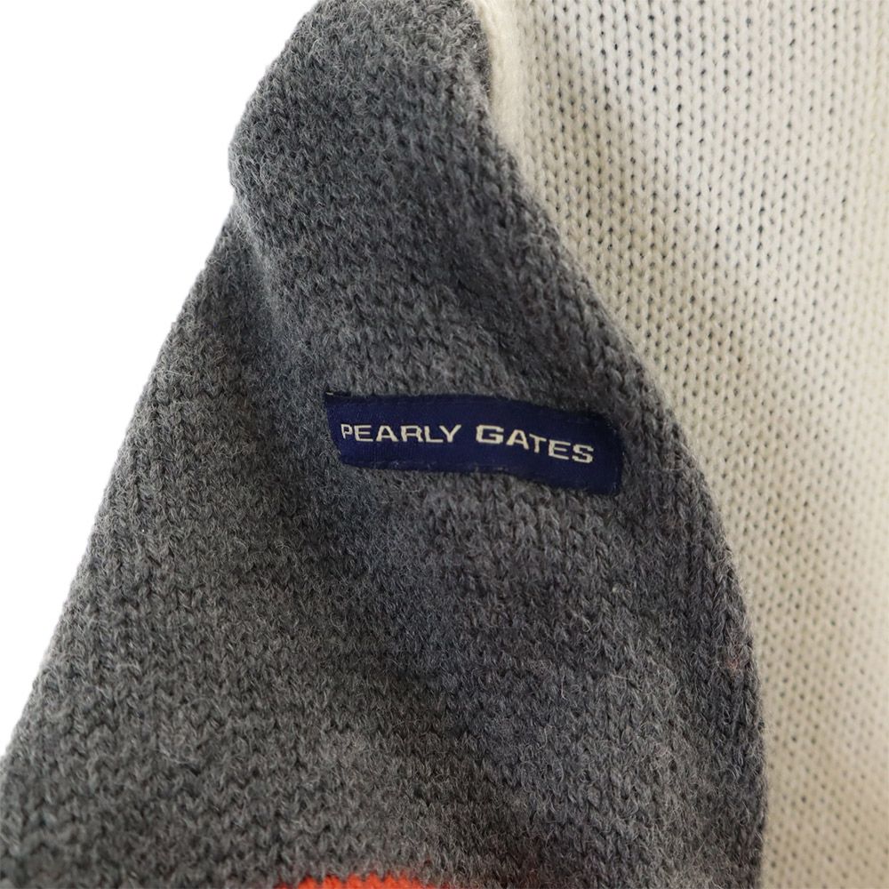 パーリーゲイツ コラボ 長袖 Vネック カーディガン 4 ネイビー系 PEARLY GATES ニット メンズ パーリーゲイツ コラボ 長袖 Vネック カーディガン 4 ネイビー系 PEARLY GATES ニット メンズ