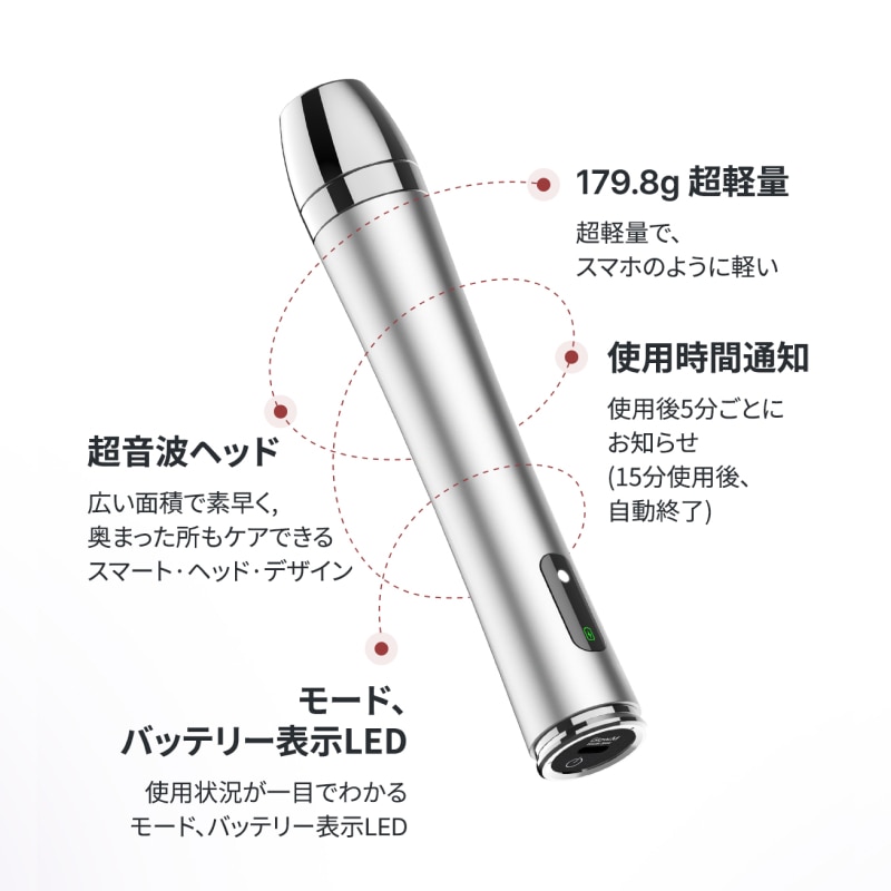 Qoo10] Glow.M 【低刺激プレミアム美顔器】ブースターソニ