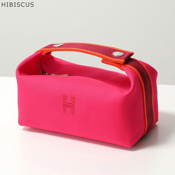 エルメス HERMES ボリードポーチPM ピンク×SV金具 トワル