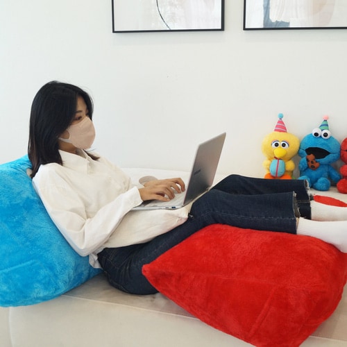 セサミストリート エルモ 背もたれクッション クッション 子供部屋 インテリア